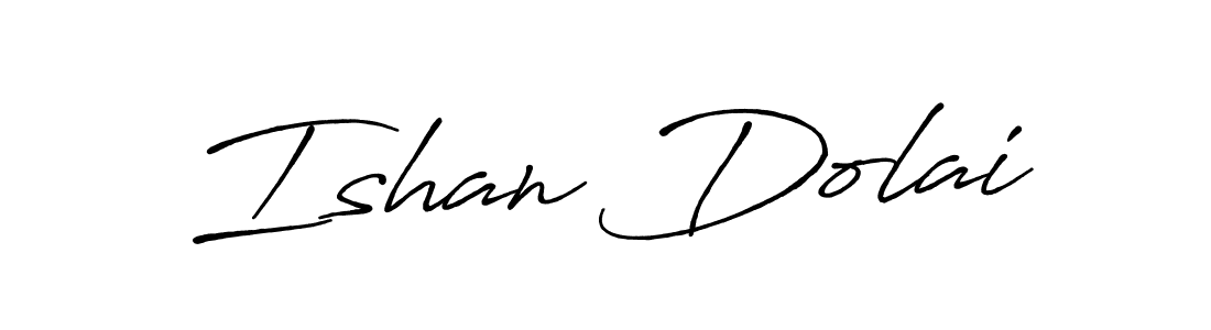 Design your own signature with our free online signature maker. With this signature software, you can create a handwritten (Antro_Vectra_Bolder) signature for name Ishan Dolai. Ishan Dolai signature style 7 images and pictures png