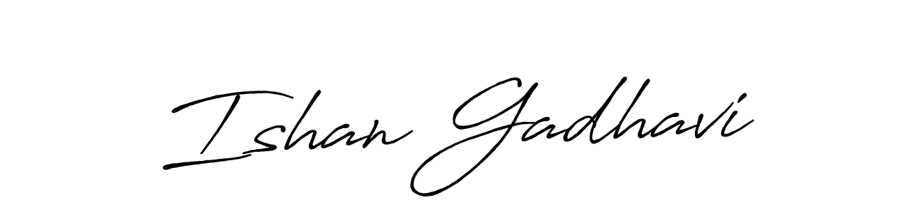Make a beautiful signature design for name Ishan Gadhavi. Use this online signature maker to create a handwritten signature for free. Ishan Gadhavi signature style 7 images and pictures png