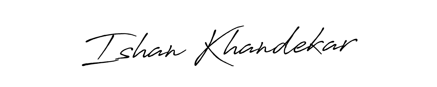 This is the best signature style for the Ishan Khandekar name. Also you like these signature font (Antro_Vectra_Bolder). Mix name signature. Ishan Khandekar signature style 7 images and pictures png