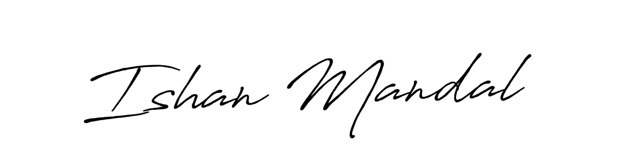 The best way (Antro_Vectra_Bolder) to make a short signature is to pick only two or three words in your name. The name Ishan Mandal include a total of six letters. For converting this name. Ishan Mandal signature style 7 images and pictures png