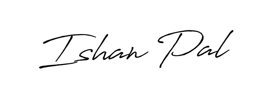 Ishan Pal stylish signature style. Best Handwritten Sign (Antro_Vectra_Bolder) for my name. Handwritten Signature Collection Ideas for my name Ishan Pal. Ishan Pal signature style 7 images and pictures png