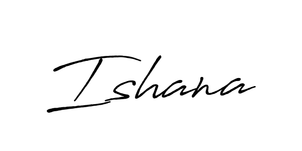 Use a signature maker to create a handwritten signature online. With this signature software, you can design (Antro_Vectra_Bolder) your own signature for name Ishana. Ishana signature style 7 images and pictures png