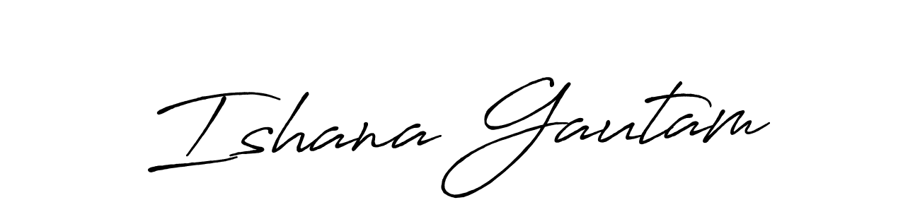 How to Draw Ishana Gautam signature style? Antro_Vectra_Bolder is a latest design signature styles for name Ishana Gautam. Ishana Gautam signature style 7 images and pictures png