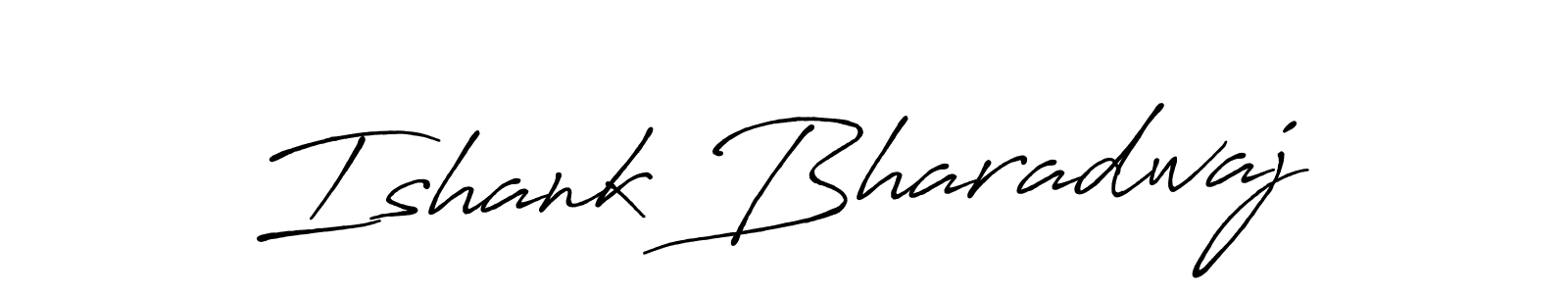 Antro_Vectra_Bolder is a professional signature style that is perfect for those who want to add a touch of class to their signature. It is also a great choice for those who want to make their signature more unique. Get Ishank Bharadwaj name to fancy signature for free. Ishank Bharadwaj signature style 7 images and pictures png