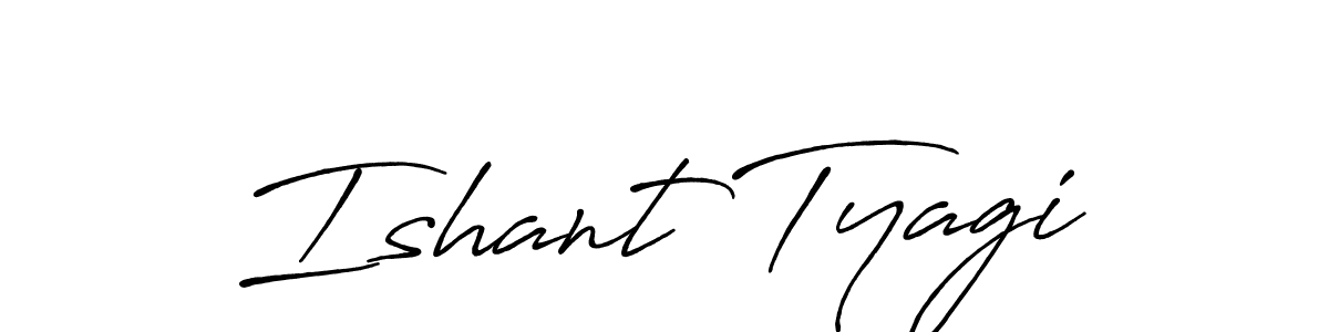 How to Draw Ishant Tyagi signature style? Antro_Vectra_Bolder is a latest design signature styles for name Ishant Tyagi. Ishant Tyagi signature style 7 images and pictures png