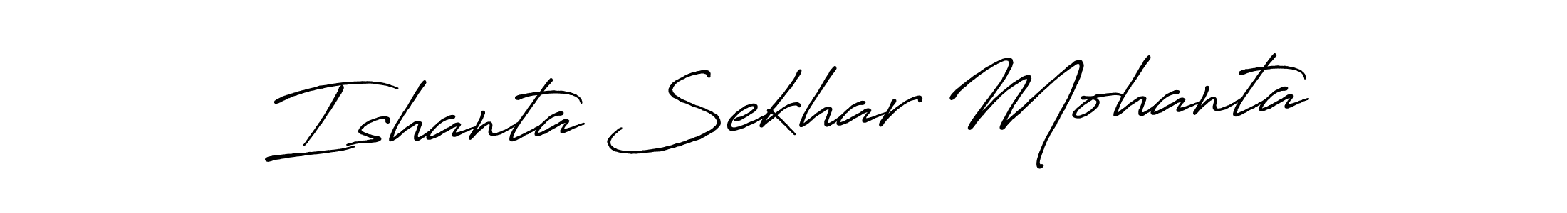 Use a signature maker to create a handwritten signature online. With this signature software, you can design (Antro_Vectra_Bolder) your own signature for name Ishanta Sekhar Mohanta. Ishanta Sekhar Mohanta signature style 7 images and pictures png