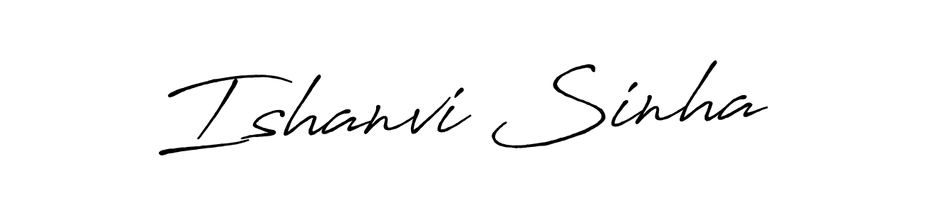 Design your own signature with our free online signature maker. With this signature software, you can create a handwritten (Antro_Vectra_Bolder) signature for name Ishanvi Sinha. Ishanvi Sinha signature style 7 images and pictures png