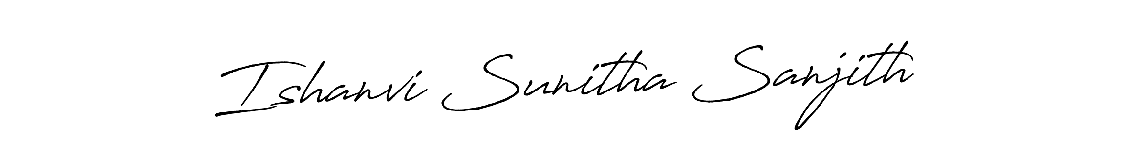 You can use this online signature creator to create a handwritten signature for the name Ishanvi Sunitha Sanjith. This is the best online autograph maker. Ishanvi Sunitha Sanjith signature style 7 images and pictures png