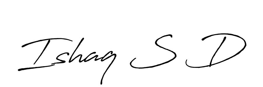 Antro_Vectra_Bolder is a professional signature style that is perfect for those who want to add a touch of class to their signature. It is also a great choice for those who want to make their signature more unique. Get Ishaq S D name to fancy signature for free. Ishaq S D signature style 7 images and pictures png