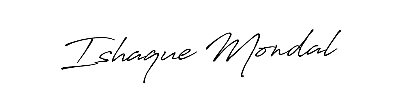 How to make Ishaque Mondal signature? Antro_Vectra_Bolder is a professional autograph style. Create handwritten signature for Ishaque Mondal name. Ishaque Mondal signature style 7 images and pictures png