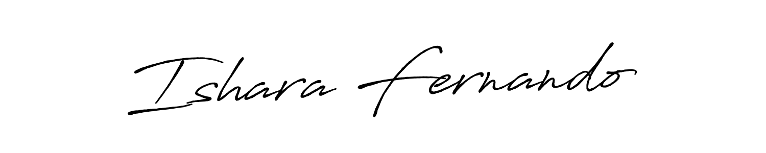 Antro_Vectra_Bolder is a professional signature style that is perfect for those who want to add a touch of class to their signature. It is also a great choice for those who want to make their signature more unique. Get Ishara Fernando name to fancy signature for free. Ishara Fernando signature style 7 images and pictures png