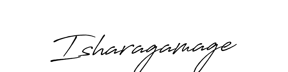 How to make Isharagamage signature? Antro_Vectra_Bolder is a professional autograph style. Create handwritten signature for Isharagamage name. Isharagamage signature style 7 images and pictures png