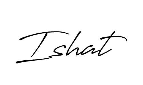 Also we have Ishat name is the best signature style. Create professional handwritten signature collection using Antro_Vectra_Bolder autograph style. Ishat signature style 7 images and pictures png