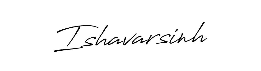Use a signature maker to create a handwritten signature online. With this signature software, you can design (Antro_Vectra_Bolder) your own signature for name Ishavarsinh. Ishavarsinh signature style 7 images and pictures png