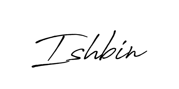 Design your own signature with our free online signature maker. With this signature software, you can create a handwritten (Antro_Vectra_Bolder) signature for name Ishbin. Ishbin signature style 7 images and pictures png