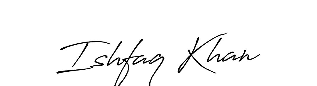 Also we have Ishfaq Khan name is the best signature style. Create professional handwritten signature collection using Antro_Vectra_Bolder autograph style. Ishfaq Khan signature style 7 images and pictures png