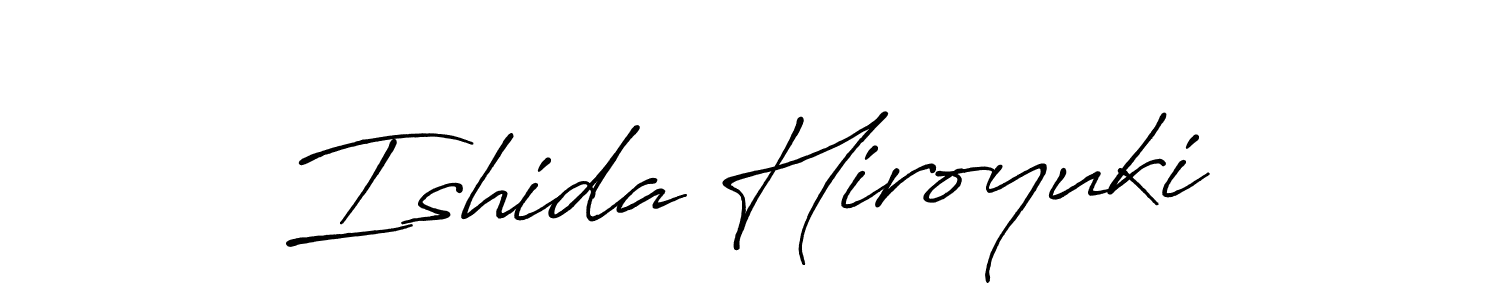 The best way (Antro_Vectra_Bolder) to make a short signature is to pick only two or three words in your name. The name Ishida Hiroyuki include a total of six letters. For converting this name. Ishida Hiroyuki signature style 7 images and pictures png