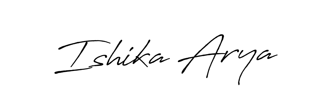 Antro_Vectra_Bolder is a professional signature style that is perfect for those who want to add a touch of class to their signature. It is also a great choice for those who want to make their signature more unique. Get Ishika Arya name to fancy signature for free. Ishika Arya signature style 7 images and pictures png