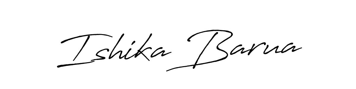 Ishika Barua stylish signature style. Best Handwritten Sign (Antro_Vectra_Bolder) for my name. Handwritten Signature Collection Ideas for my name Ishika Barua. Ishika Barua signature style 7 images and pictures png