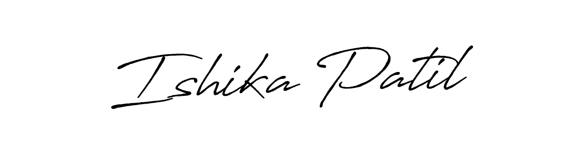 Ishika Patil stylish signature style. Best Handwritten Sign (Antro_Vectra_Bolder) for my name. Handwritten Signature Collection Ideas for my name Ishika Patil. Ishika Patil signature style 7 images and pictures png