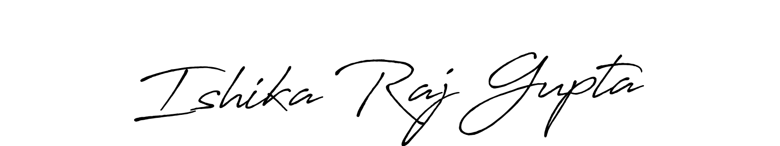 Ishika Raj Gupta stylish signature style. Best Handwritten Sign (Antro_Vectra_Bolder) for my name. Handwritten Signature Collection Ideas for my name Ishika Raj Gupta. Ishika Raj Gupta signature style 7 images and pictures png