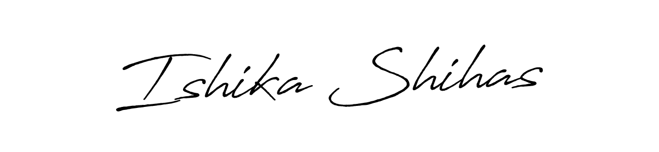 Make a beautiful signature design for name Ishika Shihas. Use this online signature maker to create a handwritten signature for free. Ishika Shihas signature style 7 images and pictures png