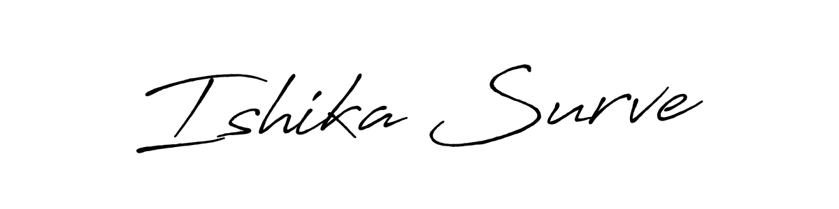 Similarly Antro_Vectra_Bolder is the best handwritten signature design. Signature creator online .You can use it as an online autograph creator for name Ishika Surve. Ishika Surve signature style 7 images and pictures png