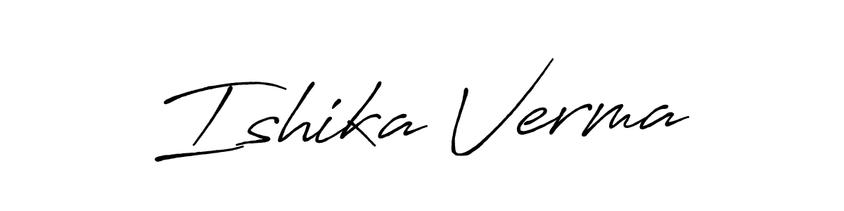 How to Draw Ishika Verma signature style? Antro_Vectra_Bolder is a latest design signature styles for name Ishika Verma. Ishika Verma signature style 7 images and pictures png