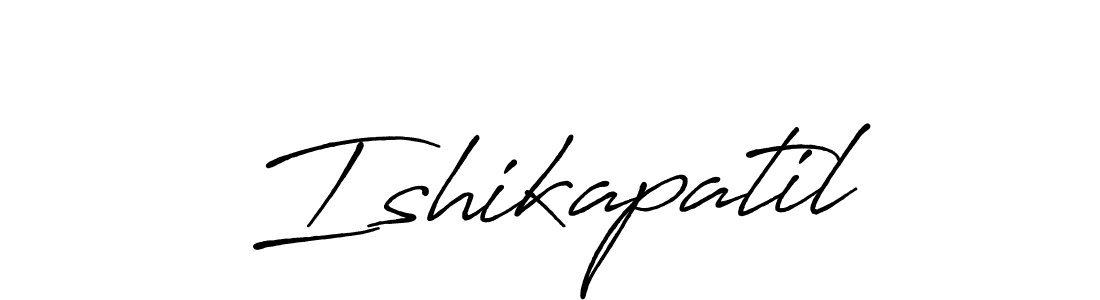 Antro_Vectra_Bolder is a professional signature style that is perfect for those who want to add a touch of class to their signature. It is also a great choice for those who want to make their signature more unique. Get Ishikapatil name to fancy signature for free. Ishikapatil signature style 7 images and pictures png