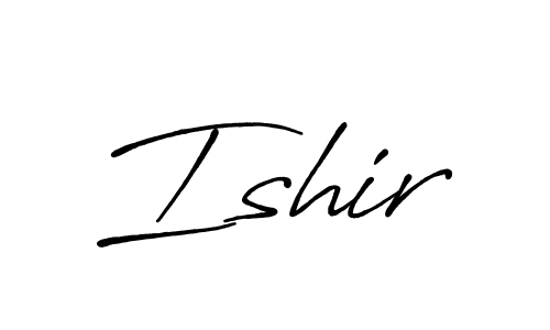 Ishir stylish signature style. Best Handwritten Sign (Antro_Vectra_Bolder) for my name. Handwritten Signature Collection Ideas for my name Ishir. Ishir signature style 7 images and pictures png