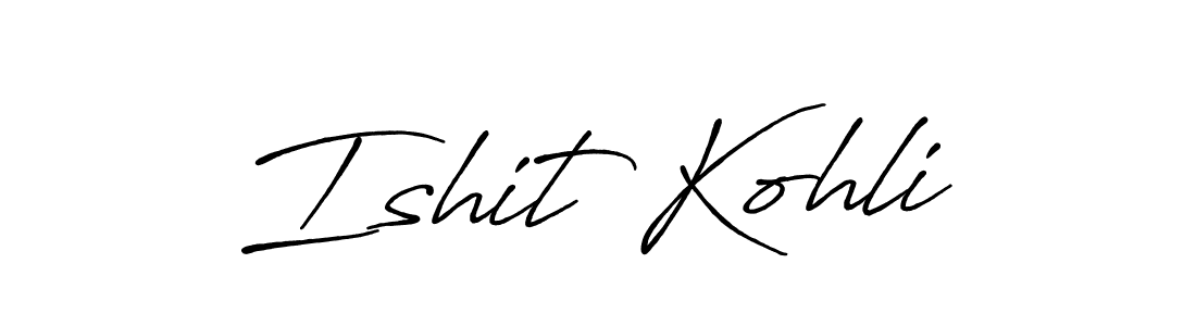 Here are the top 10 professional signature styles for the name Ishit Kohli. These are the best autograph styles you can use for your name. Ishit Kohli signature style 7 images and pictures png