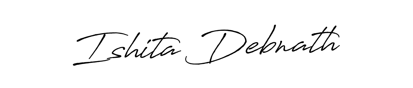 You should practise on your own different ways (Antro_Vectra_Bolder) to write your name (Ishita Debnath) in signature. don't let someone else do it for you. Ishita Debnath signature style 7 images and pictures png