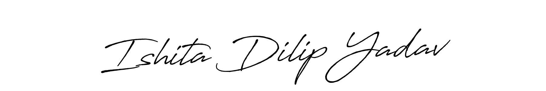It looks lik you need a new signature style for name Ishita Dilip Yadav. Design unique handwritten (Antro_Vectra_Bolder) signature with our free signature maker in just a few clicks. Ishita Dilip Yadav signature style 7 images and pictures png