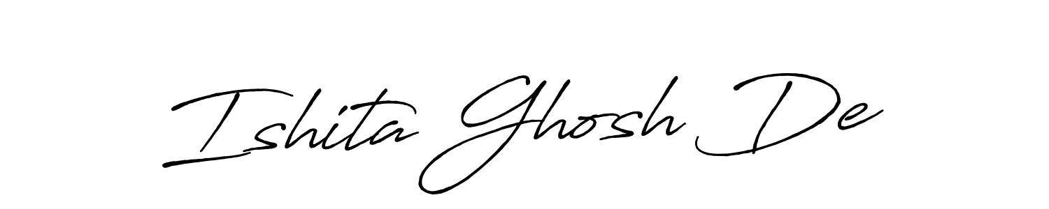 You should practise on your own different ways (Antro_Vectra_Bolder) to write your name (Ishita Ghosh De) in signature. don't let someone else do it for you. Ishita Ghosh De signature style 7 images and pictures png