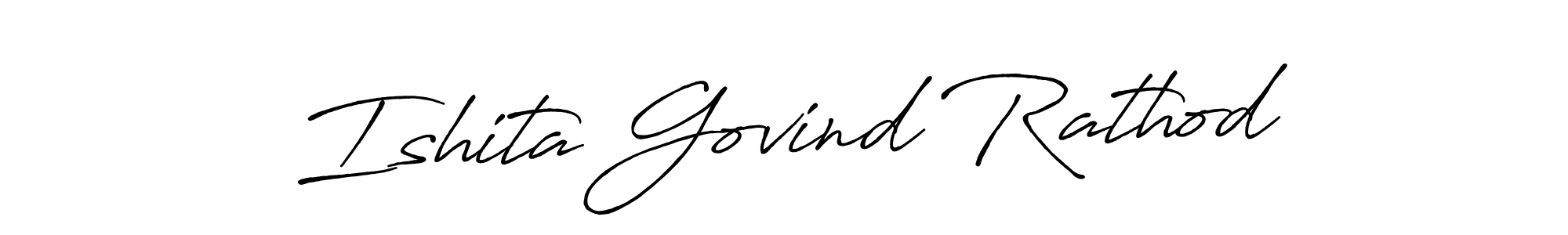 Also we have Ishita Govind Rathod name is the best signature style. Create professional handwritten signature collection using Antro_Vectra_Bolder autograph style. Ishita Govind Rathod signature style 7 images and pictures png