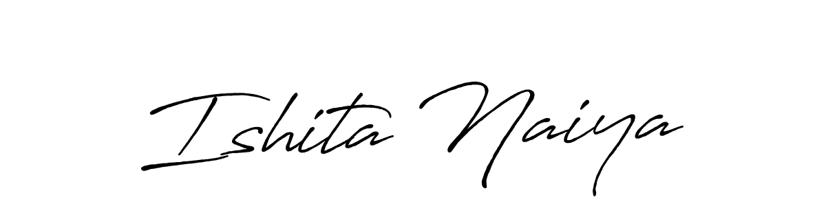 Use a signature maker to create a handwritten signature online. With this signature software, you can design (Antro_Vectra_Bolder) your own signature for name Ishita Naiya. Ishita Naiya signature style 7 images and pictures png