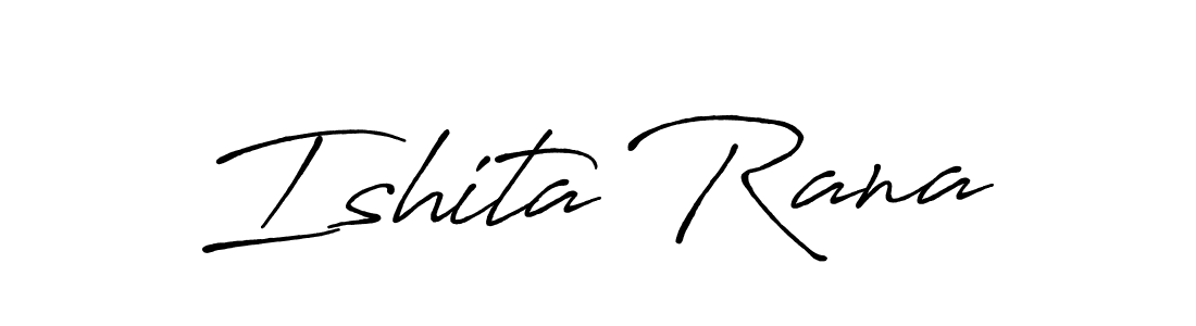 Also You can easily find your signature by using the search form. We will create Ishita Rana name handwritten signature images for you free of cost using Antro_Vectra_Bolder sign style. Ishita Rana signature style 7 images and pictures png