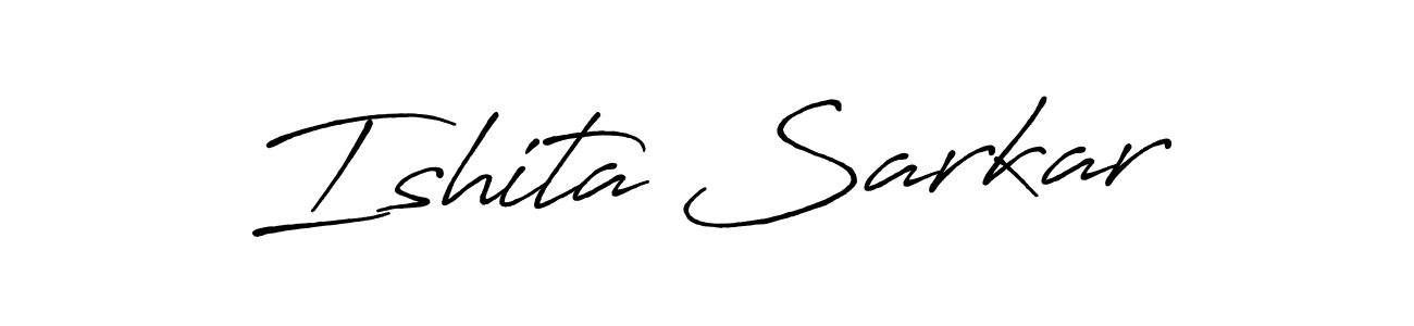 Similarly Antro_Vectra_Bolder is the best handwritten signature design. Signature creator online .You can use it as an online autograph creator for name Ishita Sarkar. Ishita Sarkar signature style 7 images and pictures png
