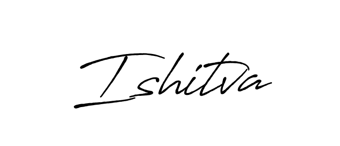 The best way (Antro_Vectra_Bolder) to make a short signature is to pick only two or three words in your name. The name Ishitva include a total of six letters. For converting this name. Ishitva signature style 7 images and pictures png