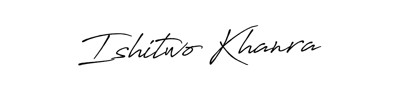 It looks lik you need a new signature style for name Ishitwo Khanra. Design unique handwritten (Antro_Vectra_Bolder) signature with our free signature maker in just a few clicks. Ishitwo Khanra signature style 7 images and pictures png