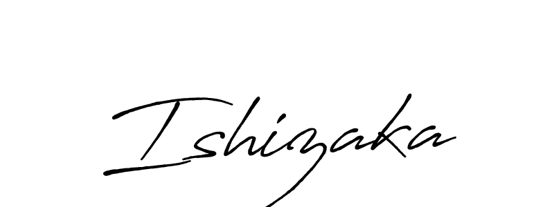 How to make Ishizaka signature? Antro_Vectra_Bolder is a professional autograph style. Create handwritten signature for Ishizaka name. Ishizaka signature style 7 images and pictures png
