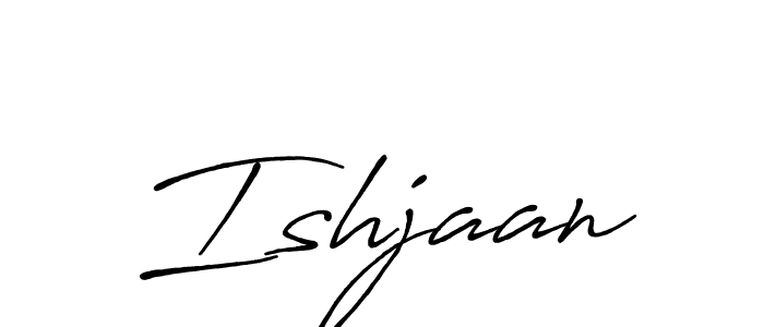 Ishjaan stylish signature style. Best Handwritten Sign (Antro_Vectra_Bolder) for my name. Handwritten Signature Collection Ideas for my name Ishjaan. Ishjaan signature style 7 images and pictures png