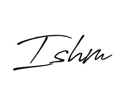 The best way (Antro_Vectra_Bolder) to make a short signature is to pick only two or three words in your name. The name Ishm include a total of six letters. For converting this name. Ishm signature style 7 images and pictures png