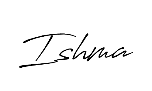 Ishma stylish signature style. Best Handwritten Sign (Antro_Vectra_Bolder) for my name. Handwritten Signature Collection Ideas for my name Ishma. Ishma signature style 7 images and pictures png