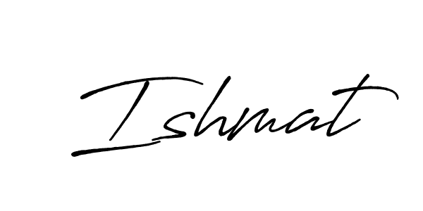 Design your own signature with our free online signature maker. With this signature software, you can create a handwritten (Antro_Vectra_Bolder) signature for name Ishmat. Ishmat signature style 7 images and pictures png