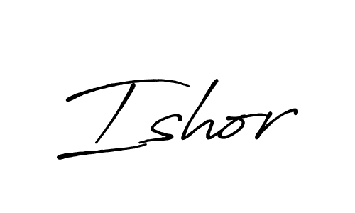 Make a beautiful signature design for name Ishor. With this signature (Antro_Vectra_Bolder) style, you can create a handwritten signature for free. Ishor signature style 7 images and pictures png