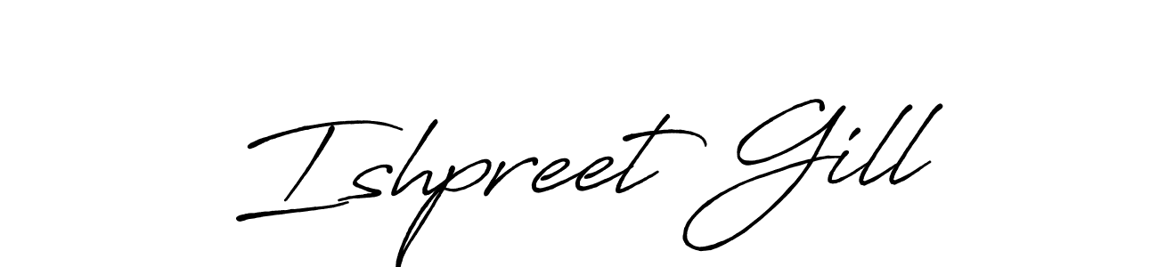 Antro_Vectra_Bolder is a professional signature style that is perfect for those who want to add a touch of class to their signature. It is also a great choice for those who want to make their signature more unique. Get Ishpreet Gill name to fancy signature for free. Ishpreet Gill signature style 7 images and pictures png