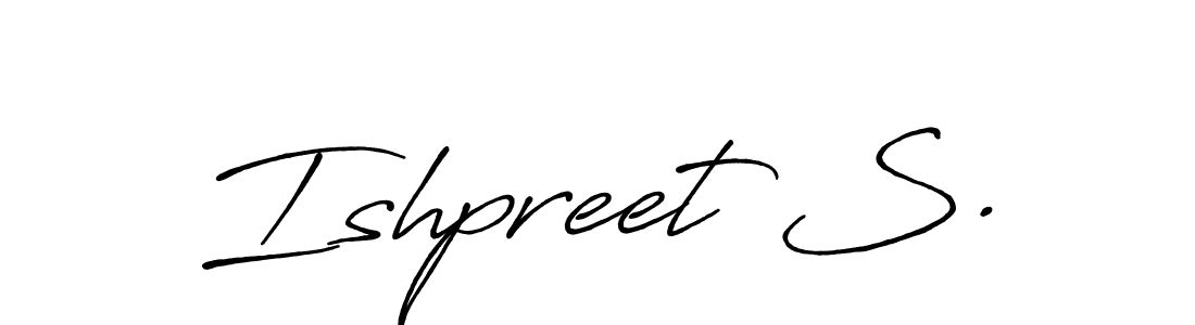 Make a beautiful signature design for name Ishpreet S.. Use this online signature maker to create a handwritten signature for free. Ishpreet S. signature style 7 images and pictures png