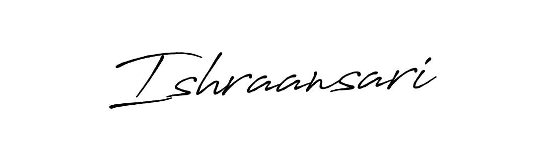 See photos of Ishraansari official signature by Spectra . Check more albums & portfolios. Read reviews & check more about Antro_Vectra_Bolder font. Ishraansari signature style 7 images and pictures png