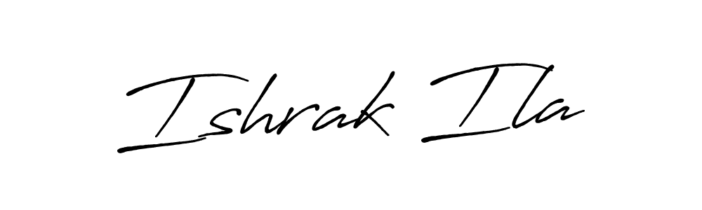 This is the best signature style for the Ishrak Ila name. Also you like these signature font (Antro_Vectra_Bolder). Mix name signature. Ishrak Ila signature style 7 images and pictures png